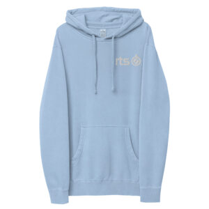 Unisex pigment-dyed hoodie